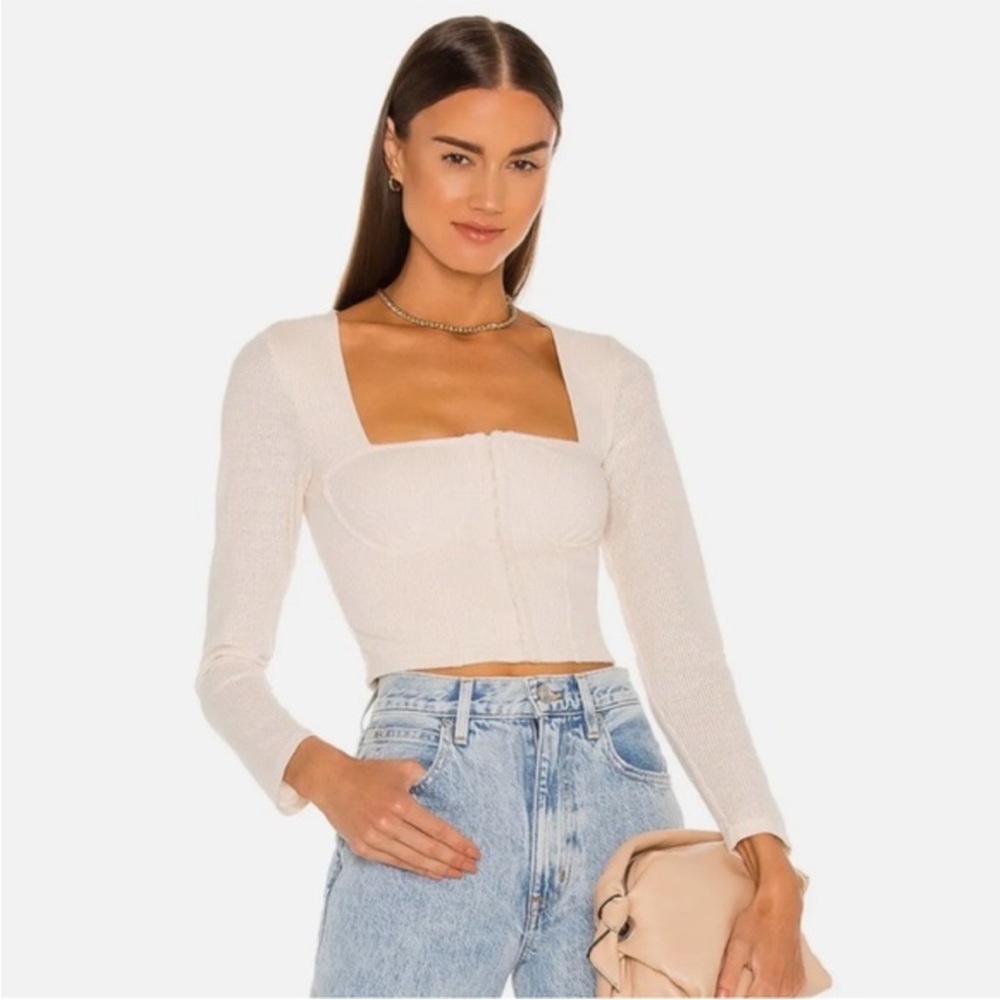JONATHAN SIMKHAI STANDARD
Shay Bobbinet Bustier Top